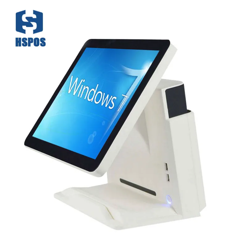 All in one POS Capacitive Touch Screen POS Billing System Cash Register support win 10 used in catering