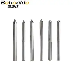 1pc 3.175mm SHK Double Flutes Straight V Engraving Tools Two Flutes Straight V Bits for Hardwood Straight V Cutting Milling