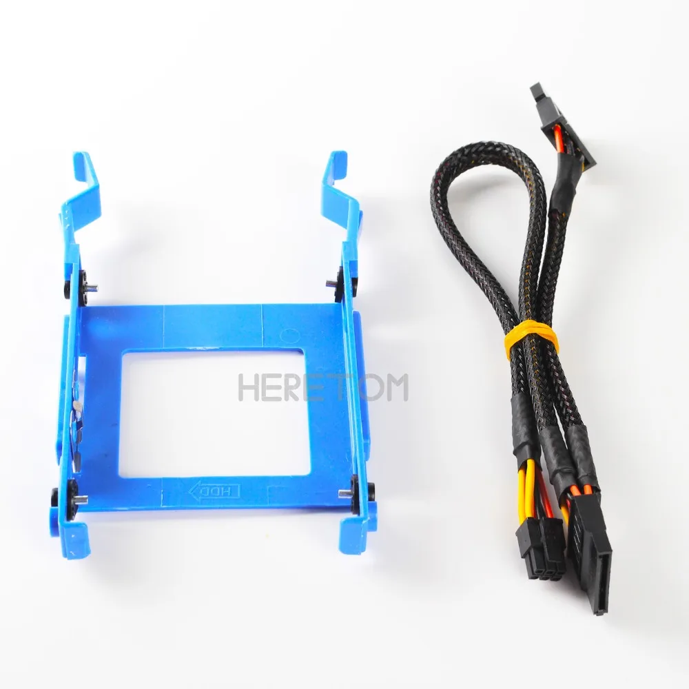 

Heretom 1 Set 2.5" HDD Bracket Caddy 3650 for Dell Optiplex 3040 5040 7040 7050 3046 MT X9FV3 with Power Cable GP2JM