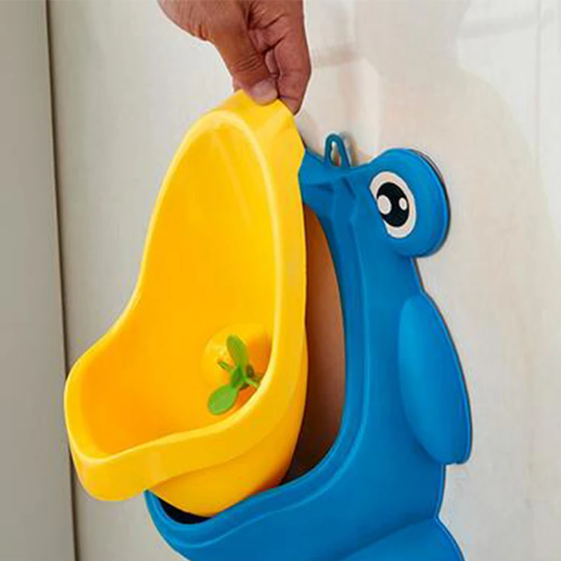 Frog Baby Boy Potty Toilet Urinal Kids Travel Potty Training Frog Children Stand Vertical Penico Pee Infant Toddler Wall-Mounted