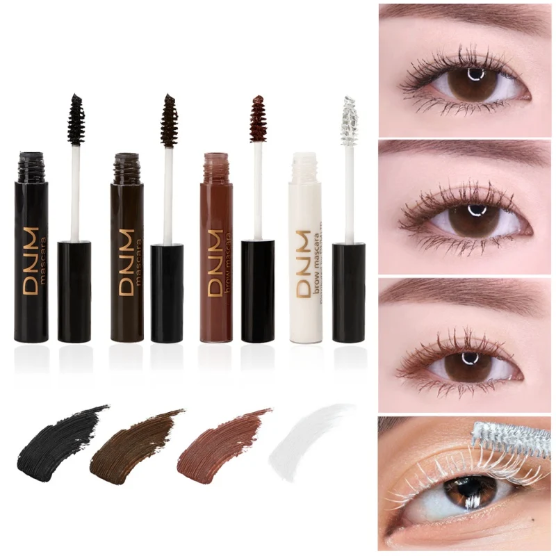 Mascara professionnel pour les yeux, maquillage blanc, extensions de cils, cosmétiques, marron, beauté, santé, 4 couleurs, 1 pièce