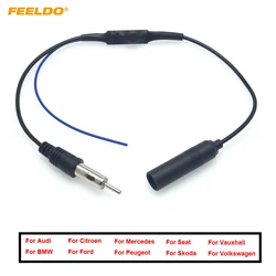FEELDO Car Radio FM Antenna Adapter Installation Connector Cable for Volkswagen BMW AUDI Ford Plug Wire Harness Installation