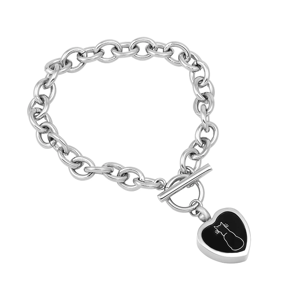 Multiple-design Urn Chain Bracelet Stainless Steel Cremation Jewelry Fashion for Ashes Memorial Keepsake