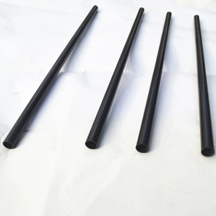 4pcs Roll Wrapped Carbon Fiber Tube 3K 16mm*14mm*500mm Glossy matt surface carbon parts seat  post