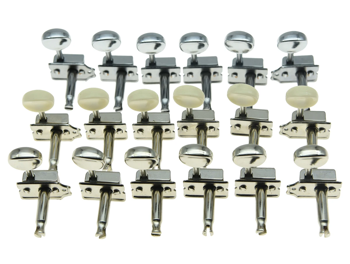 Lefty Split Shaft Vintage Guitar Tuning Keys Tuners Machine Heads for Strat TL 3 Colors