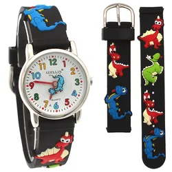 High Quality Brand Cute Football Cartoon children watch girls Rubber kids watches boys Silicone Quartz Wristwatches A30