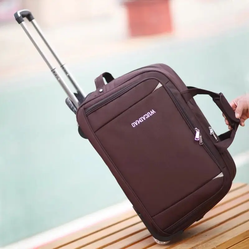 New Women Rolling Suitcase Fashion Waterproof Luggage Bag Thicken Trolley Luggage Travel bag Men Travel Luggage carry on Wheels