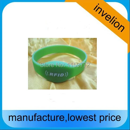 

silicon wristband waterproof uhf epc alien h3 programmable rfid tag / short range 5-40cm uhf proximity wristband tag