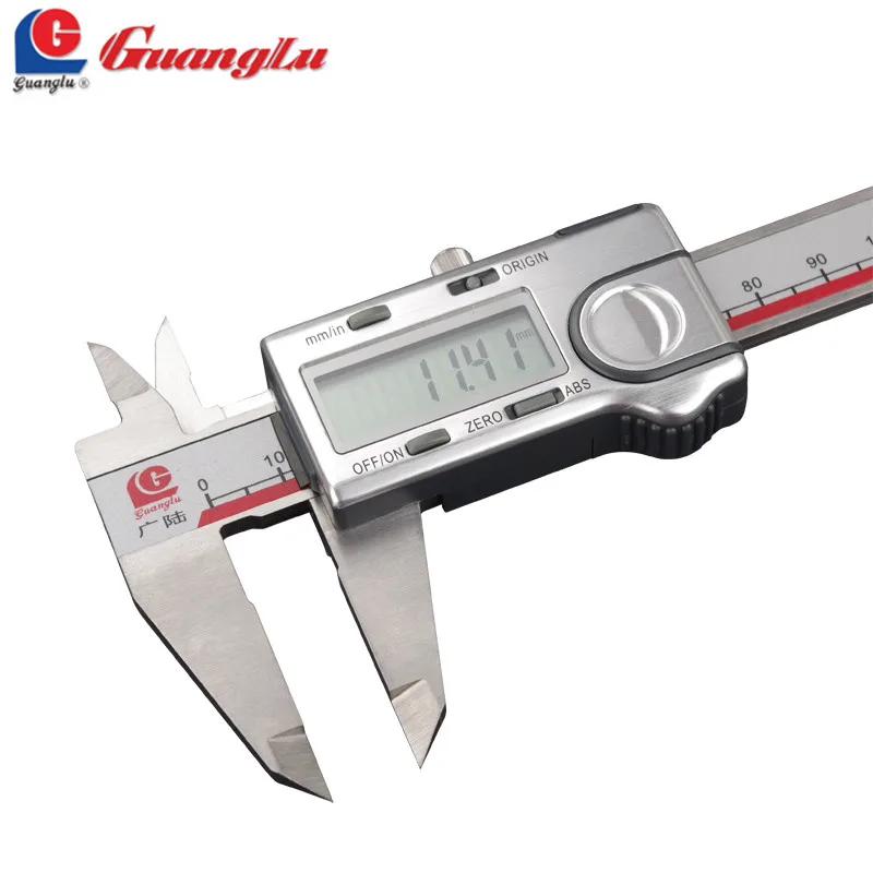 GUANGLU Absolute Digital Caliper 0-150/200/300mm Stainless Steel Electronic Measurement Instruments Vernier Caliper Measure Tool