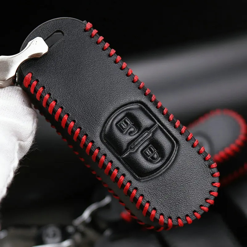 Car Smart Key Fob Key Cover Case For Mazda 2 3 2017 5 6 CX-5 cX-3 CX5 CX-7 CX7 MX5 RX8 626 2&3 Buttons Genuine Leather Key Shell