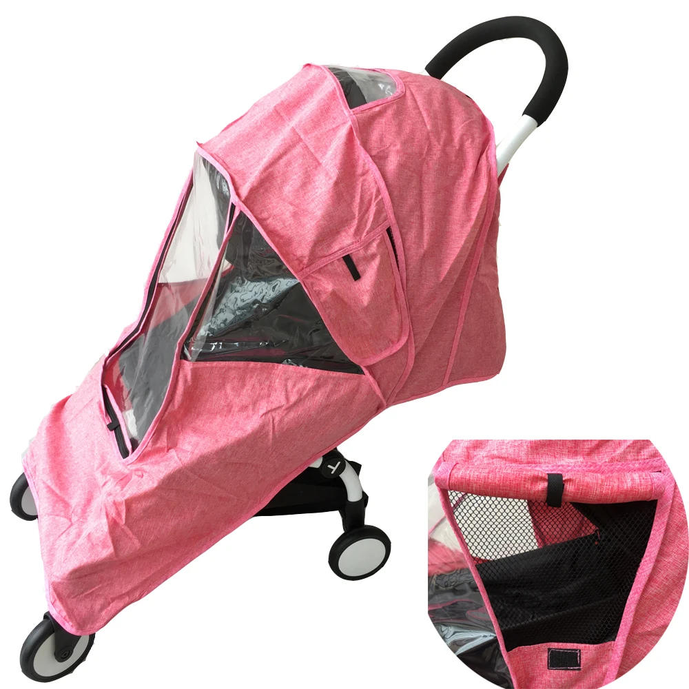 stroller accessories 100% waterproof rain cover wind dust shield with zipper open for Babyzen YOYO YOYA