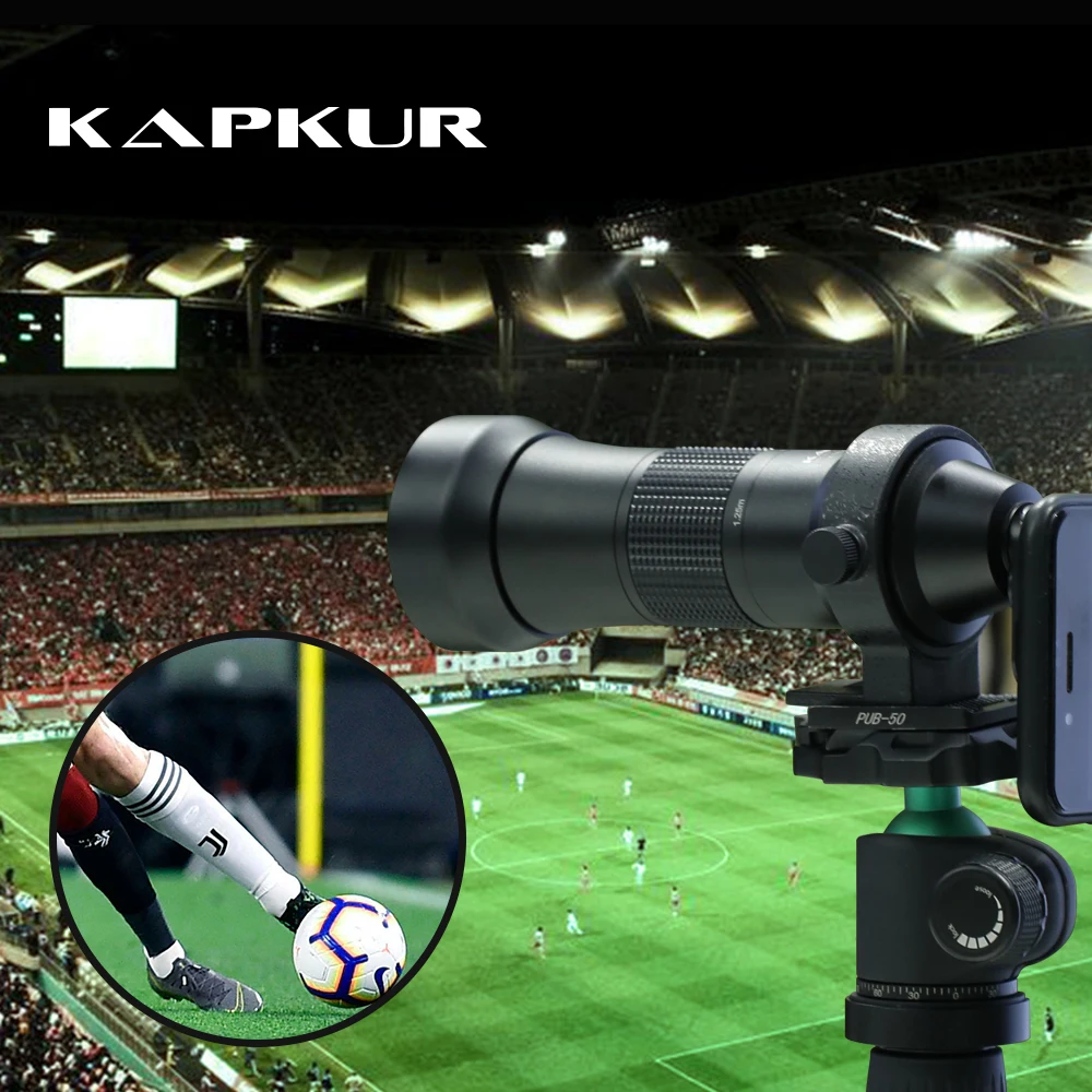 Kapkur phone lens ,18X Telephoto lens for iPhone series phone with Kapkur phone case and free tripod for match, concert watching