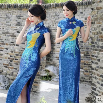 Aksesoris Pakaian Renda Bordir Kain Warna Stiker Gaya Etnik Hewan Larut Dalam Air Merak Gaun Cheongsam Dekorasi