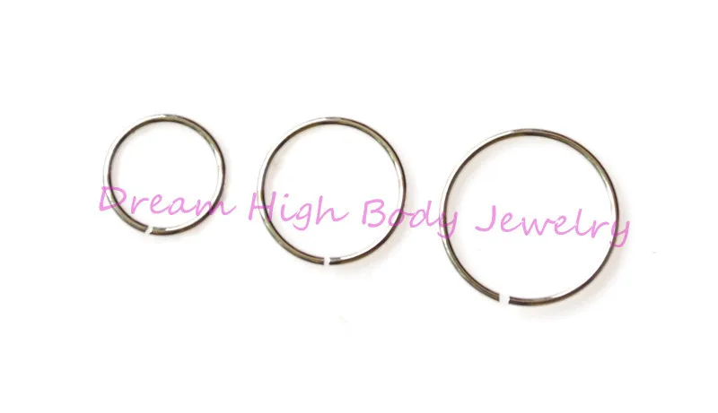 Eyebrow Nose Cartilage Ring Hoop Stud  Ear Ring Plain Steel 0.8mm 300pcs/lot Hot Sale Cheaper Ear Piercing Fashion Body