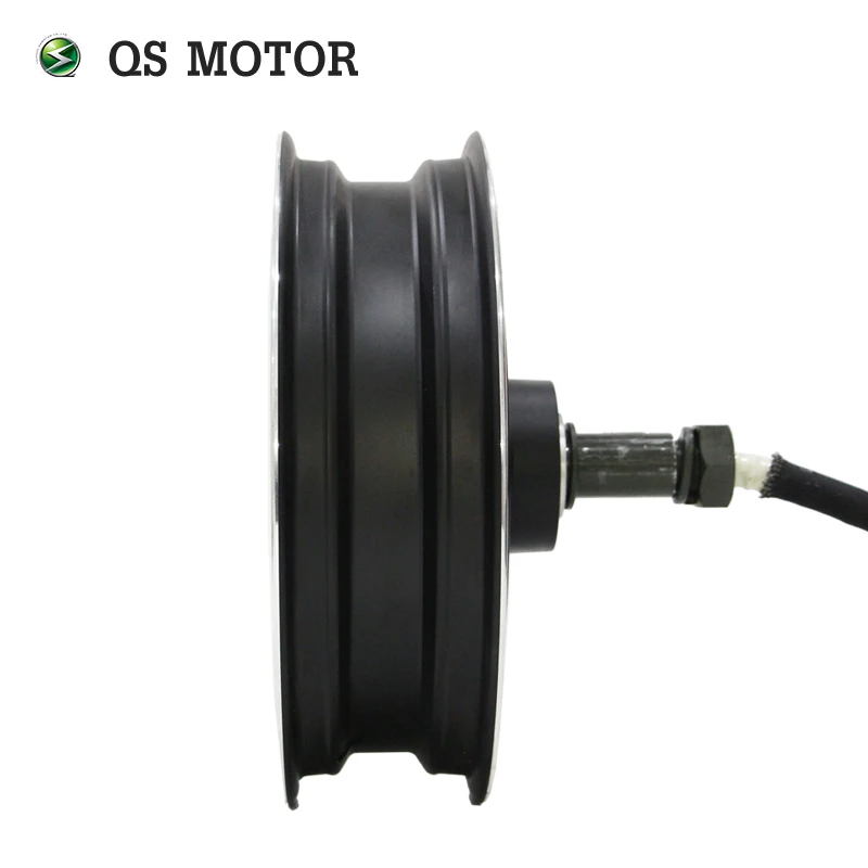 QS Motor High Power Single Shaft 12x3.5inch 5KW 5000W V4 Electric Scooter Hub Motor With High Speed