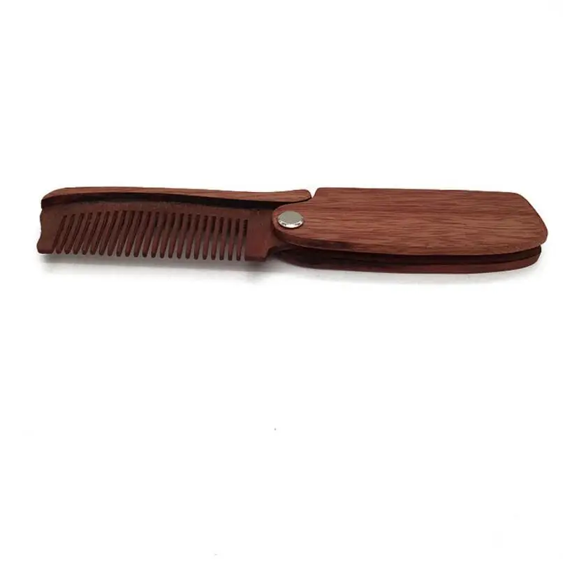 Wholesale Portable Folding Armor Wood Comb Pocket Combs Good Styling Tool Creative Gift