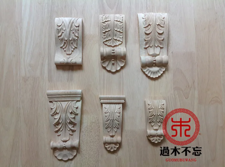 Don't forget Dongyang wood wooden box Rome floral decoration of European style bed column stigma window decals