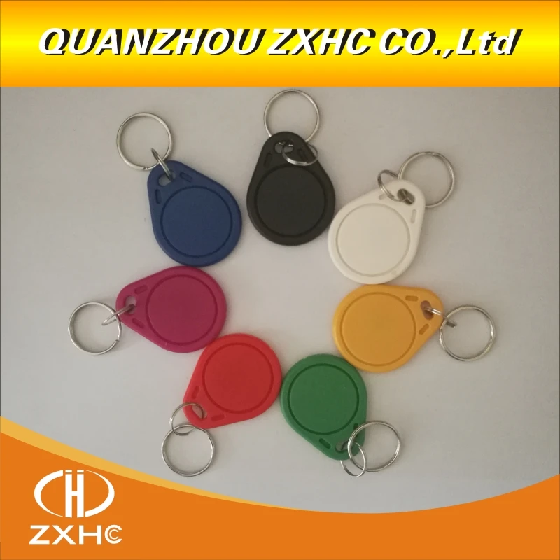 (10PCS) 13.56 Mhz RFID M1 S50 UID Changeable Card Tag Keychain Key Keyfob ISO14443A Block 0 Sector Writable