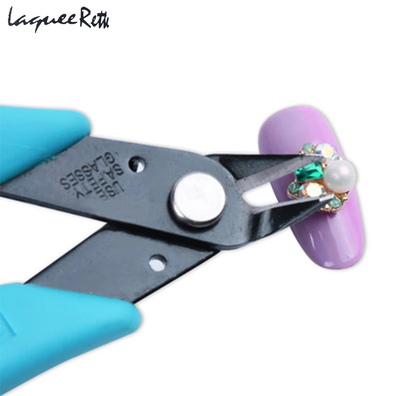 Profissional prego strass clipper cortador de metal corrente tesoura alicate unha arte jóias remoção ferramentas do equipamento da arte do prego