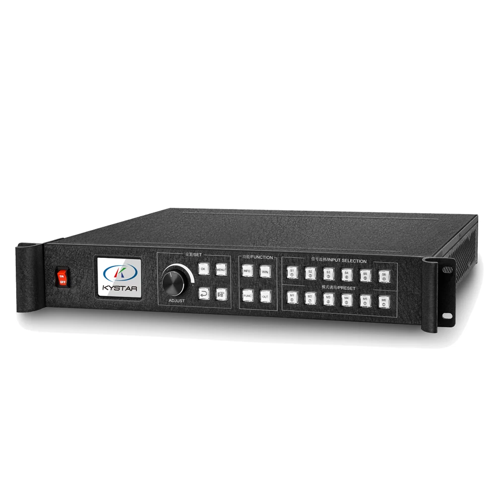 kystar U4 Four Windows led Processor input DVIx2 VGAx2 HDMI CVBSx2 SDI output DVIX4 Audio SDI-LOOP DVI-monitor 4096x1536 PIXELS