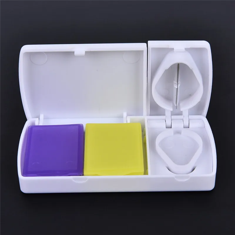 Storage Cutter Pill Case Portable Rectangular Cut Medicine Cutting Knife Pill Segmentation Break Off  Pill Container