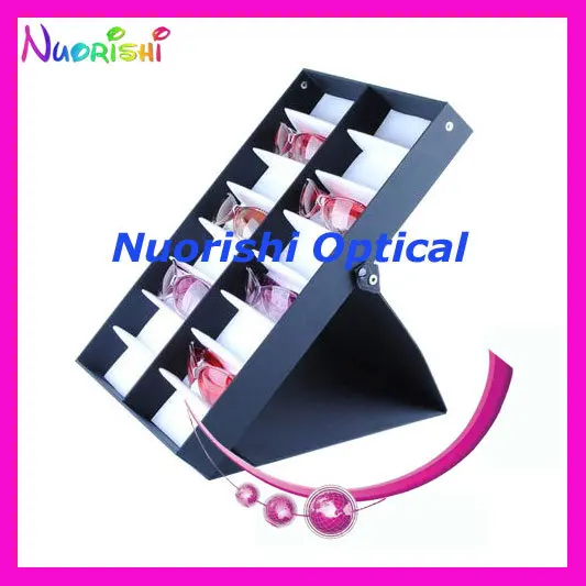 Q209-16S sunglasses display box    sunglasses display tray holiding 16 pcs of sunglasses