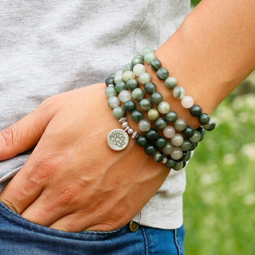 天然わら帽子オニキス男性ビーズブレスレット自由奔放に生きるヨガ瞑想治癒バランス蓮仏チャームブレスレット女性ドロップ配送