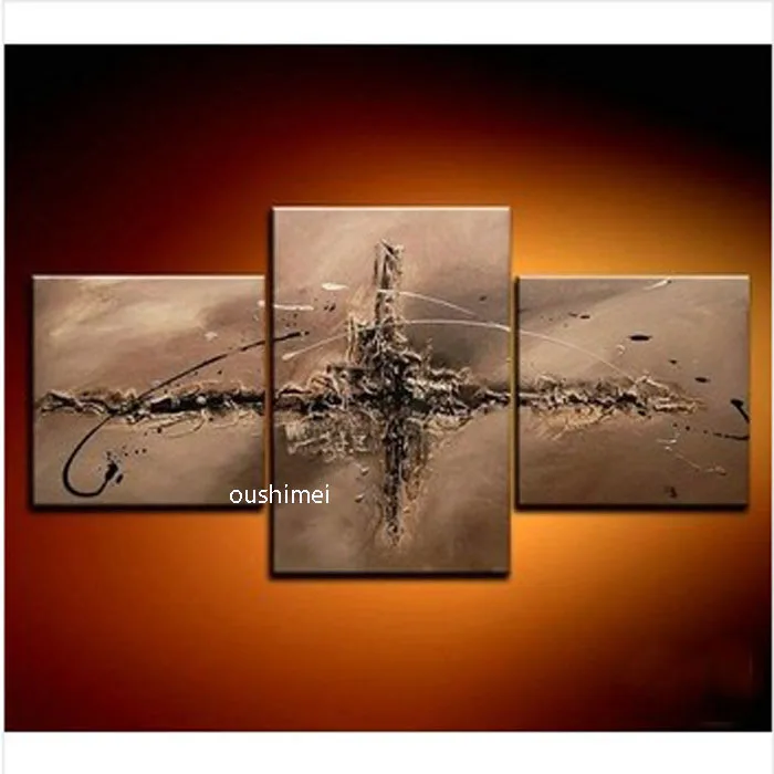 

3 Pcs Abstract Canvas Free Shipping Wall Art Picture Canvas Home Decoration Painting Handmade Landscape For Living Room