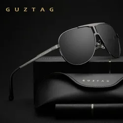 GUZTAG Brand Fashion Classic Polarized Sunglasses Men's Designer Goggle Integrated Eyewear Sun Glasses UV400 For Men G8026