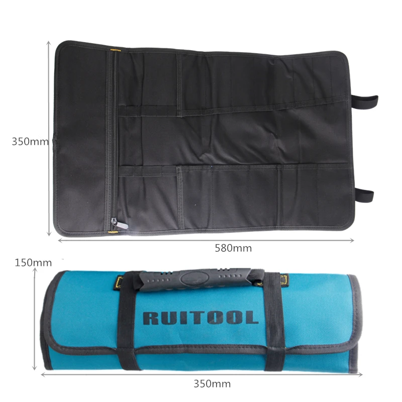 RUITOOL-حقيبة أكسفورد مقاومة للماء للأدوات الكهربائية ، 580 × 350 مللي متر ، منظم الأدوات ، تخزين الأدوات