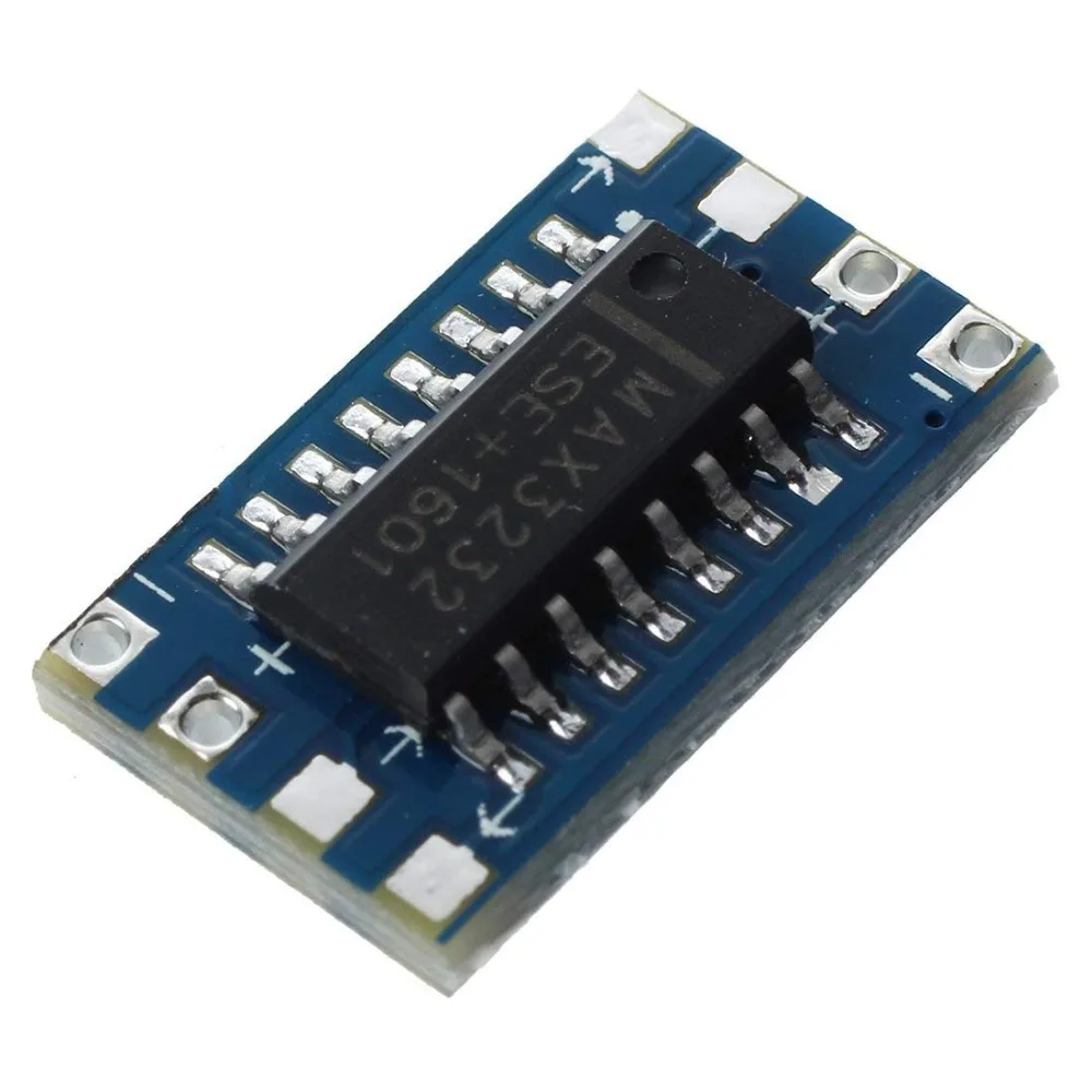 Blauwe metalen mini RS232-TTL Conversie Module Board Adapter R Mini RS232 naar TTL Converter Adapter Module Board MAX3232