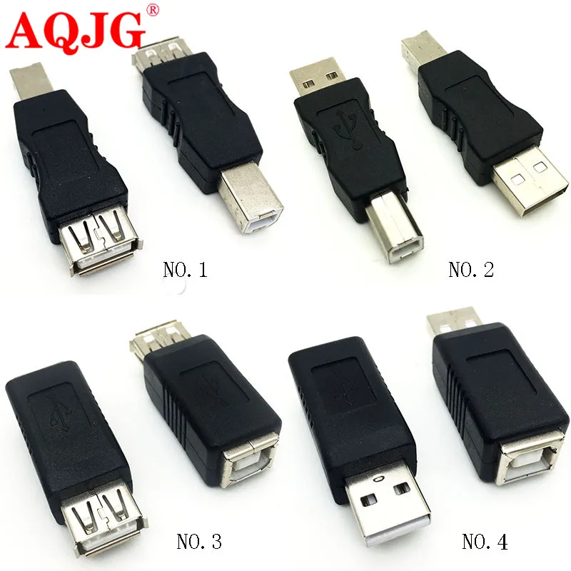 Hight Speed USB 2.0 type A Female to type B Male USB Printer Scanner Adapter data sync Coupler Converter Connector USB 2.0  Male