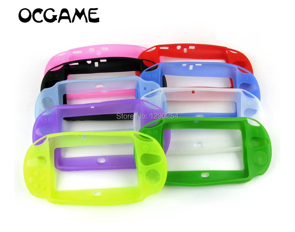 

OCGAME 20pcs Multi Color Soft Silicone Skin Protector Guard Cover Protective Case Protect Shell For PSV 2000 PSVita PSV2000