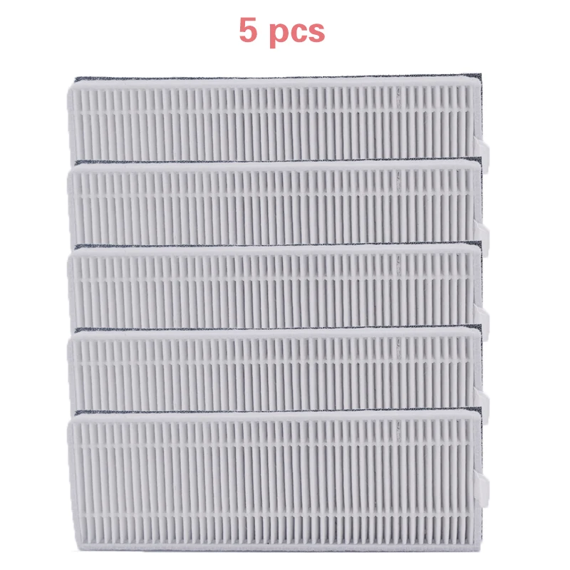 New 5 piece/lot robot Hepa filter for ilife A7 a40 a6 A9S Silvercrest SSR1 Filter robot vacuum cleaner accessories