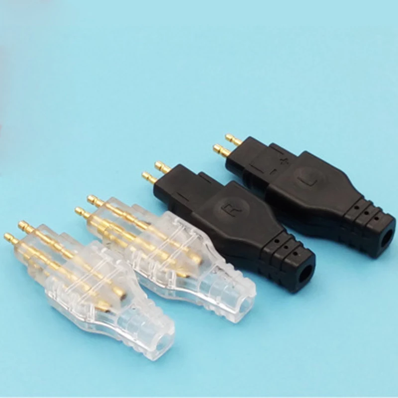 2 pcs Sale Gold Plated Plug Connector For DIY HD650 HD600 HD565 HD580 HD414 Black White Mini Plug Jack