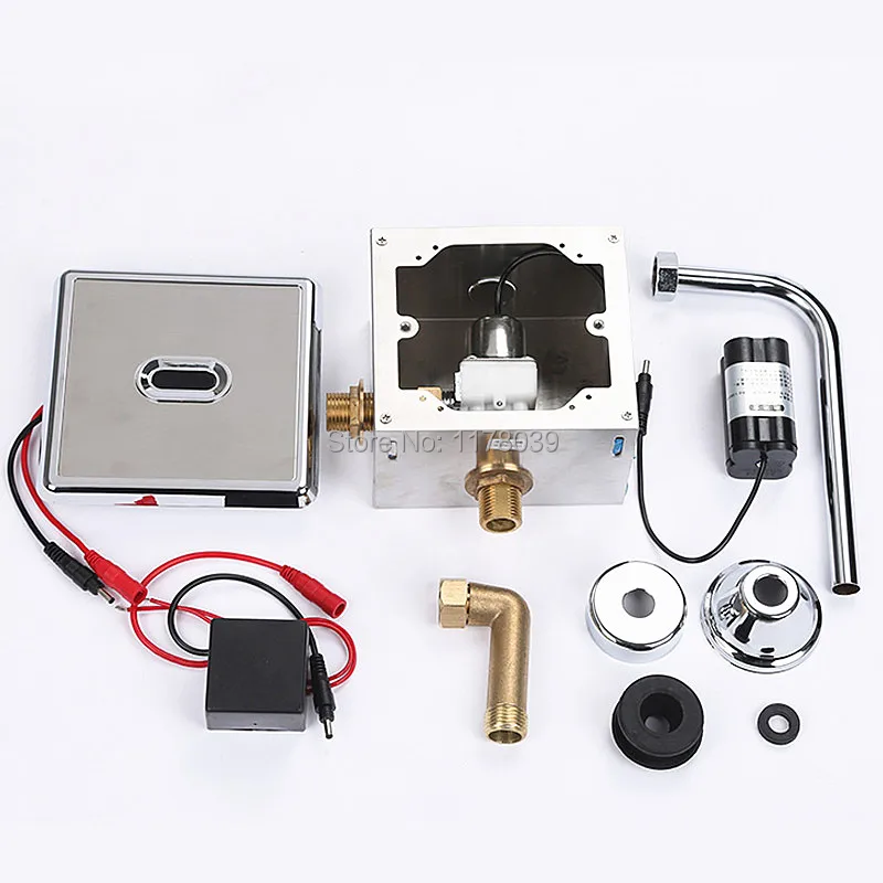 

Water Saving Automatic Sensor Urinal Flush Valve AC/DC Concealed Wall Mount Toilet System,J16446