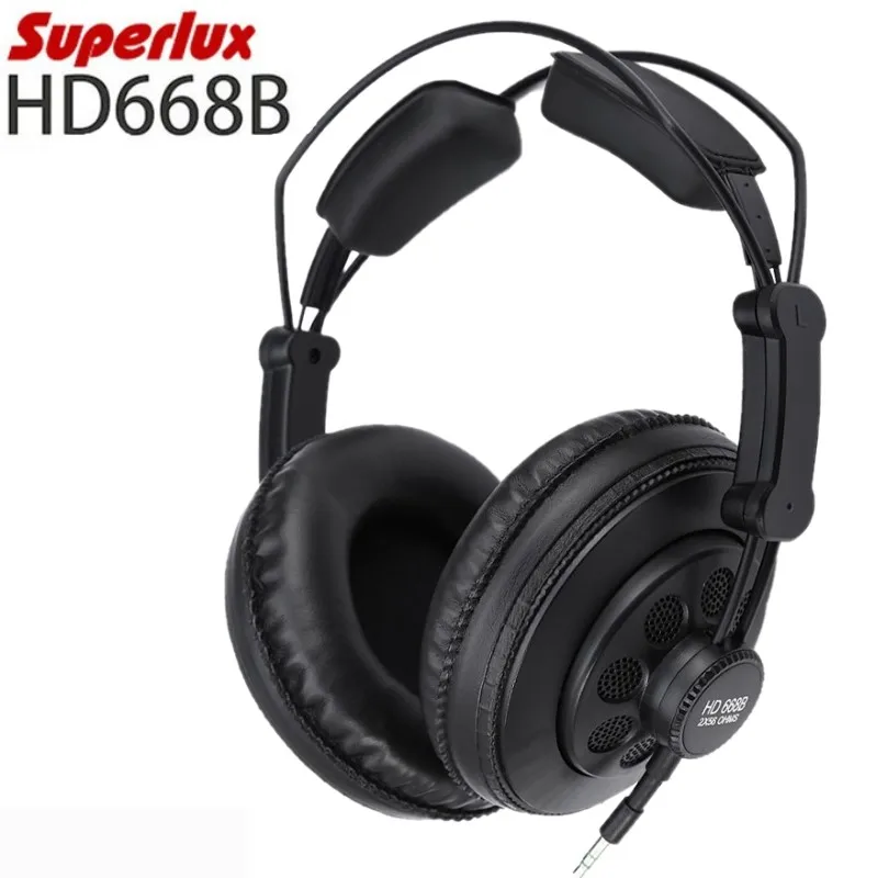 Original Professional Superlux HD668B Semi-Open Studio Standard Dynamic Headphone Monitoring For Music Detachable Audio Cable