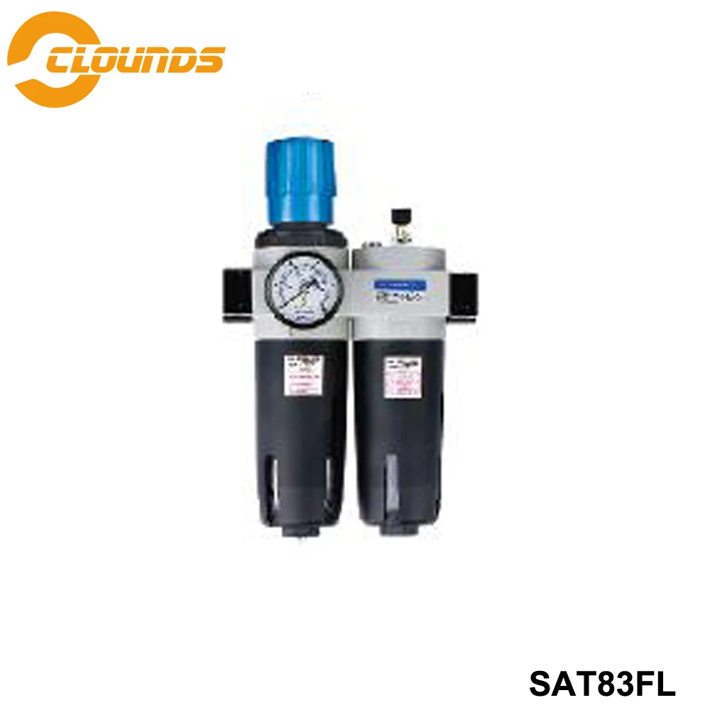 SAT83FL Khí Nén Air Filter Regulator Bôi Trơn Kết Hợp Tách Dầu Không Khí Nguồn Điều Trị Đoàn Kết