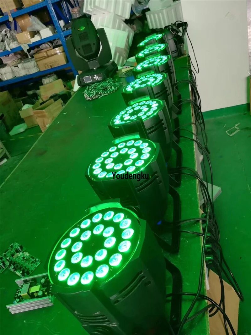 6pcs Best sale par 24 led 24*18W rgbwa uv 6 in 1 led par lights rgbwa uv led par can