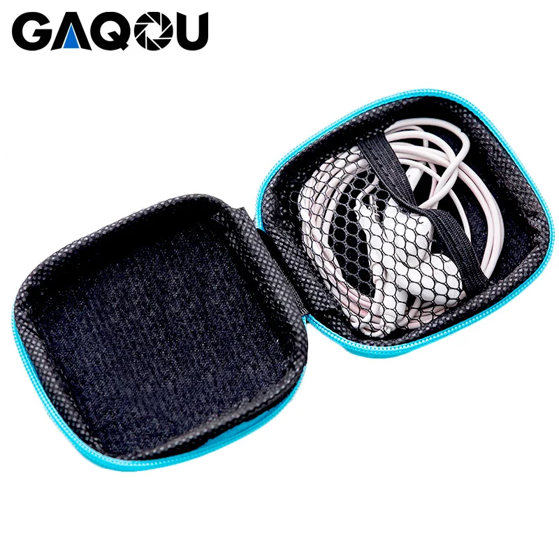 GAQOU Portable Mini Box EVA PU Bag Case For Xiaomi GoPro Camera Accessories Case Digital Gadget Devices USB Cable Storage Bag