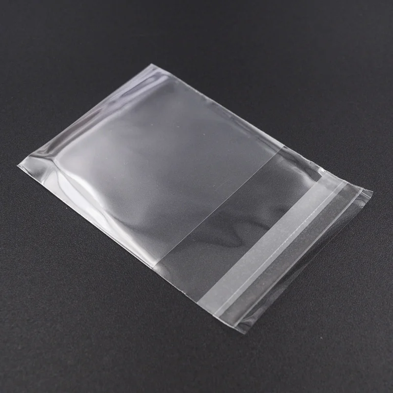 100pcs/lot 2 Size Transparent Cookie Packaging Bags Self-adhesive Plastic Biscuit Bag Wedding Candy Bags