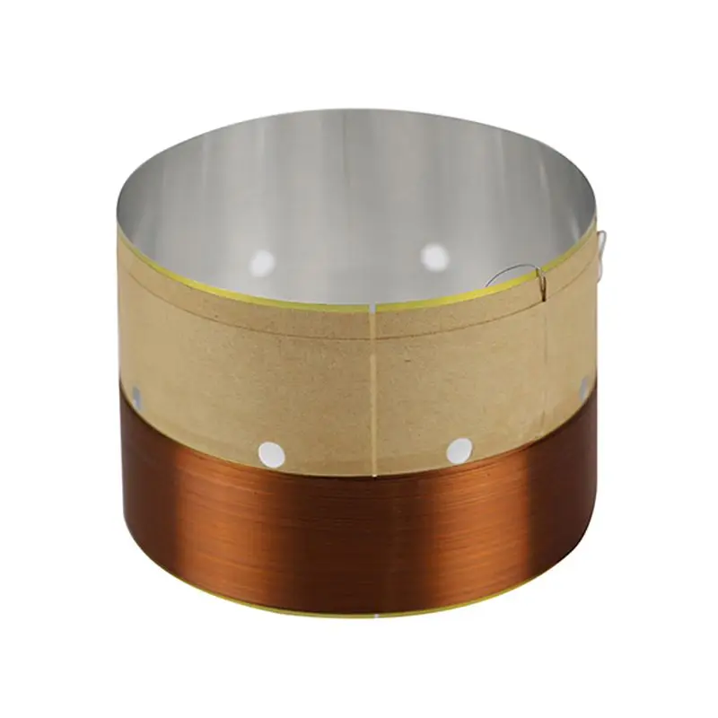 Baru 1 Pasang 75.5 Mm Speaker Bass Voice Coil Aluminium Putih Udara Outlet untuk Subwoofer Speaker Perbaikan Aksesoris Qiang