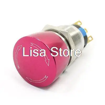 

19mm AC 250V 5A NO NC Self-Locking Emergency Stop Metal Push Button Switch