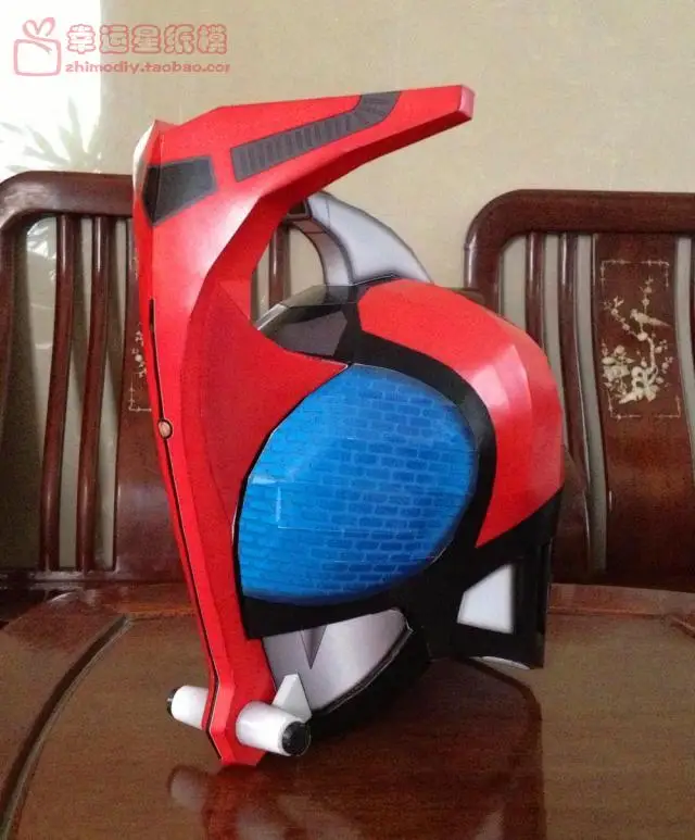 1:1 Manual Limit Of 3D Paper Model DIY For Wearable Fake Knight Kabuto Helmets