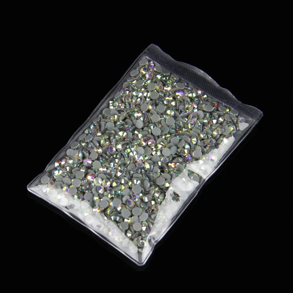 10bags/log SS20 AB color DMC Hot Fix Rhinestones crystal hot fix stone Iron On Rhinestones garment sewing stones