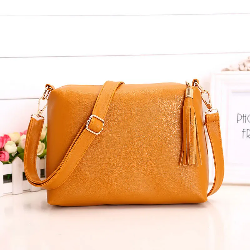 REPRCLA Fashion brand designer women bag soft leather fringe crossbody bag shoulder women messenger bags candy color A866