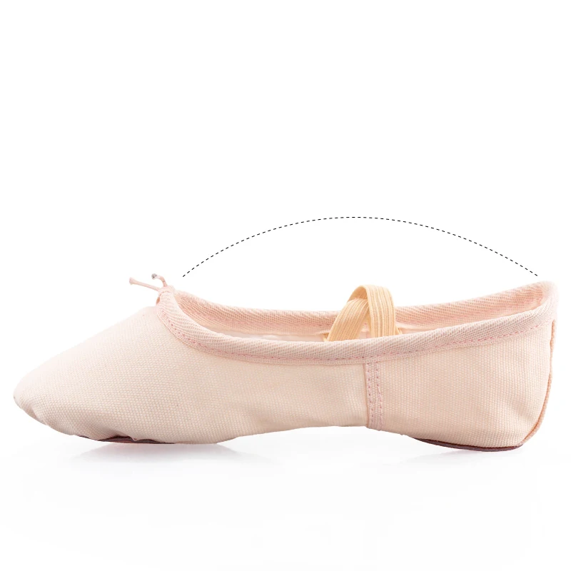 Chaussures de sport en toile de coton pour fille et garçon, chaussures de danse de Ballet, de Yoga et de Gym pour fille et adulte, pantoufles plates