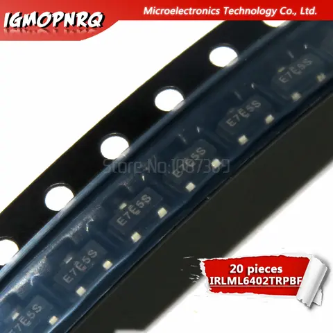 20pcs IRLML6402TRPBF IRLML6402 SOT23 IRLML6402TR MOSFET new original