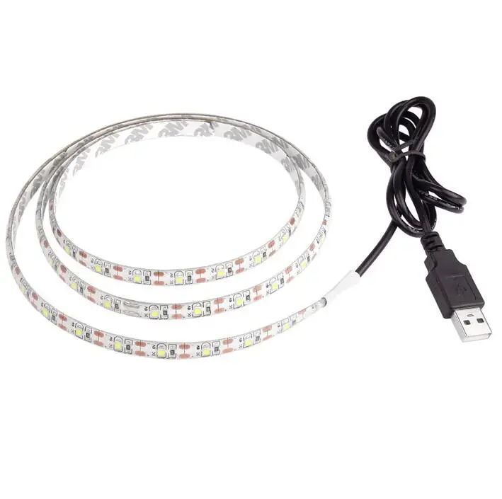 

USB LED Strip 5V IP65 Waterproof light SMD3528 50cm 1M 2M 3M 4M 5M RGB Green Red Blue Christmas Flexible TV Background Lighting