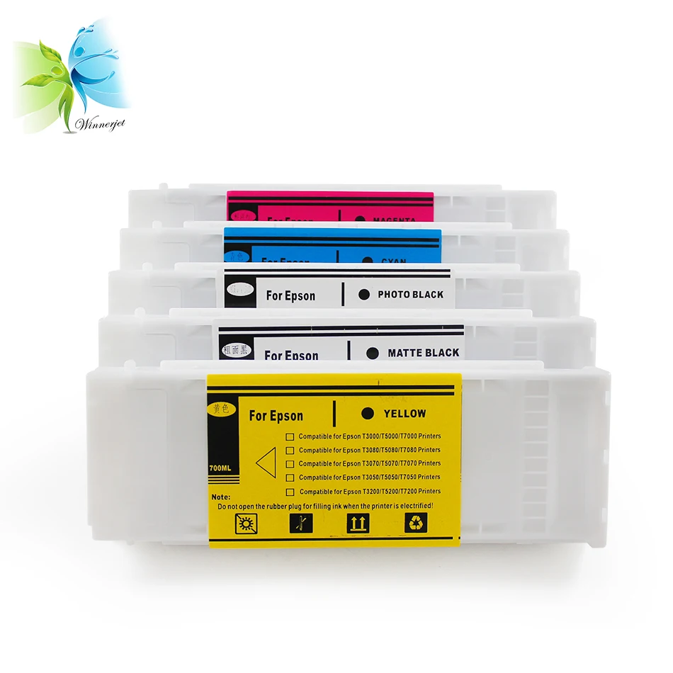 Winnerjet high quality compatible ink cartridge with sublimation ink for Epson T3000 T5000 T7000 inkjet printer